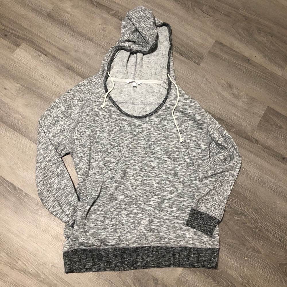Victoria’s Secret light gray white Heather hoodie medium